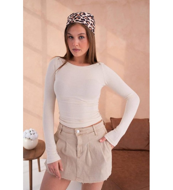 201180 ECRU BLOUSE