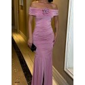 201211 PINK COCKTAİL DRESS SANDY FABRİC