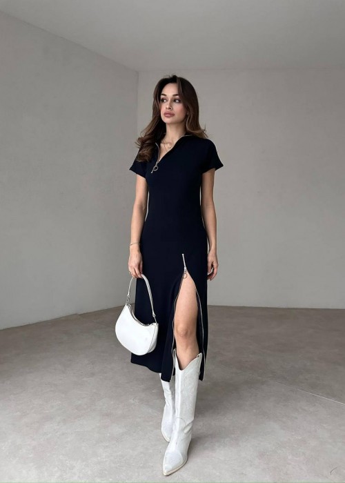 201370 SCHWARZ KLEID
