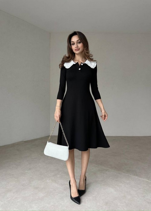 201371 SCHWARZ KLEID