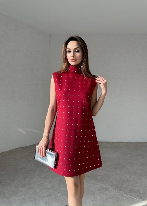 201374 BORDO KLEID