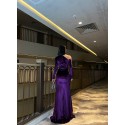 201450 Damson COCKTAİL DRESS VELVET