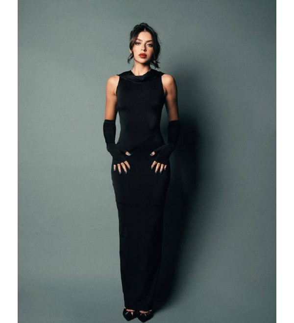 201517 SAKS ELBİSE SANDY KUMAŞ