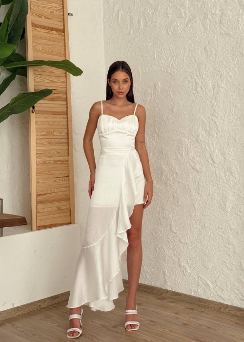 201575 WEISS KLEID