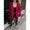 201644 BORDO CEKET BLAZER