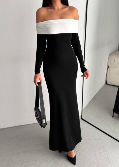 201720 SCHWARZ KLEID