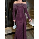201729 COLORED COCKTAİL DRESS