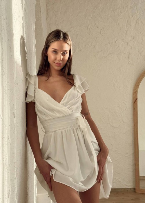 201741 ecru KLEID