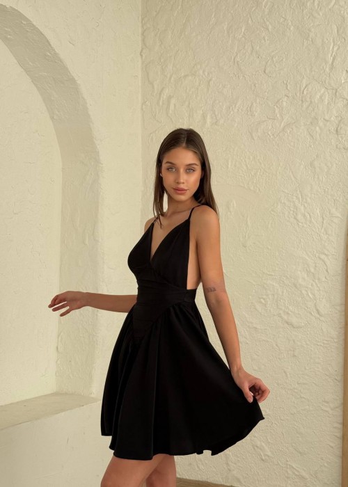 201743 SCHWARZ KLEID