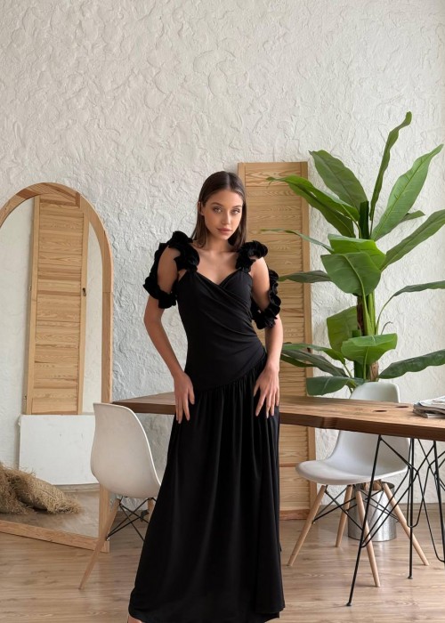 201752 SCHWARZ KLEID