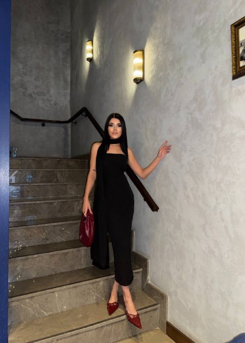 201763 SCHWARZ KLEID
