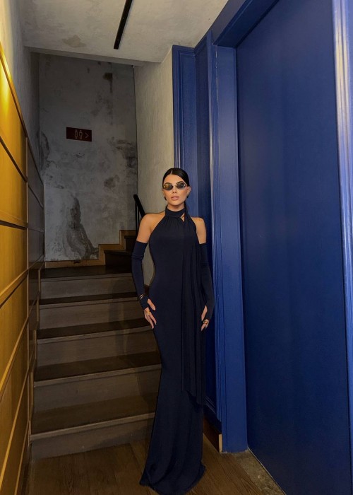 201785 SCHWARZ KLEID