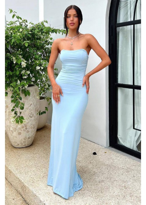 201974 BLAU KLEID