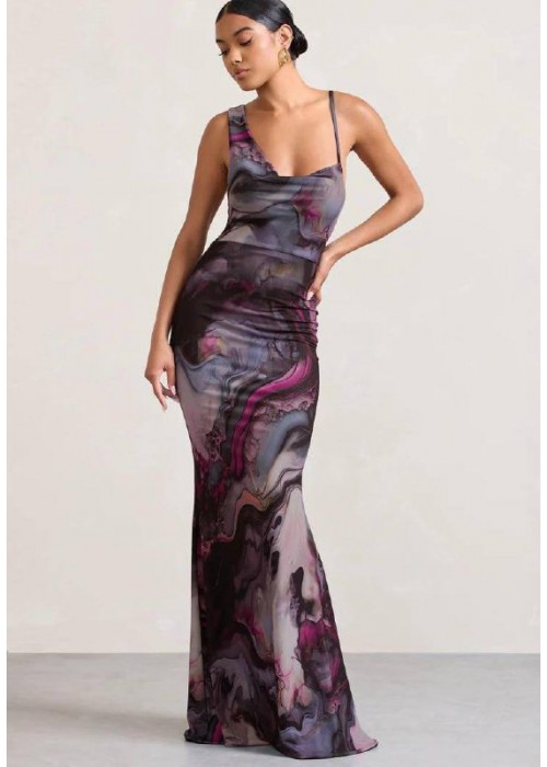 201979 GEMUSTERT KLEID Venezia