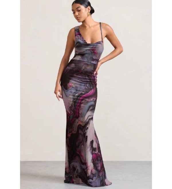 201979 DESENLİ ELBİSE VANEZİA KUMAŞ