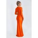 202003 ORANGE KLEID Kristallkrampf