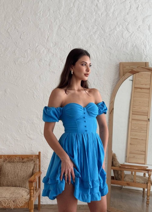 202011 BLAU KLEID