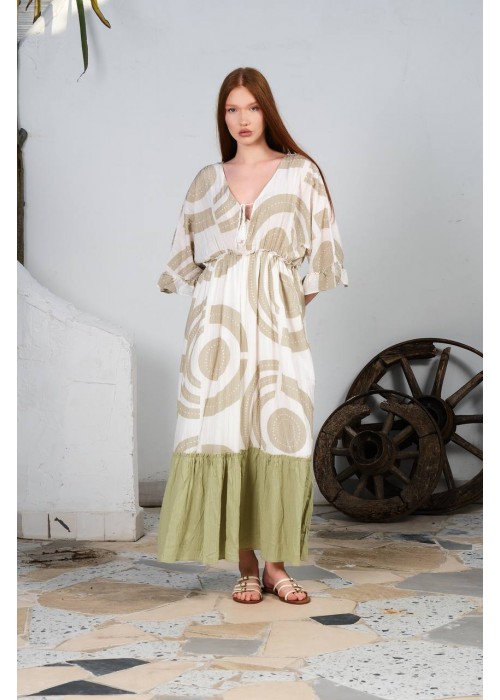 202177 GEMUSTERT KLEID