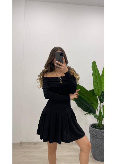 202374 SCHWARZ KLEID