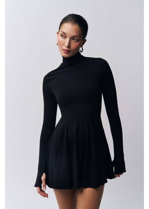 202461 SCHWARZ KLEID