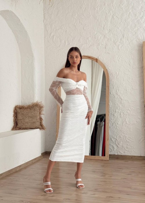 202533 ecru KLEID
