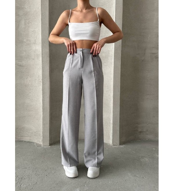 202543 GREY TROUSERS Polyviscon