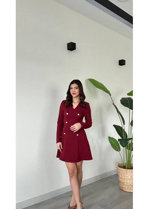 202560 BORDO KLEID