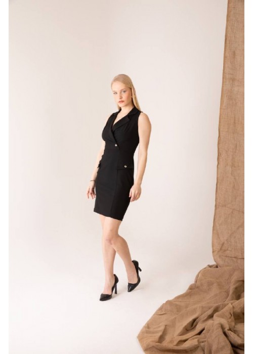 202585 SCHWARZ KLEID