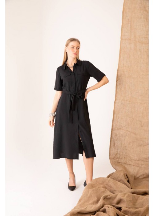 202595 SCHWARZ KLEID