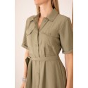 202596 KHAKI KLEID