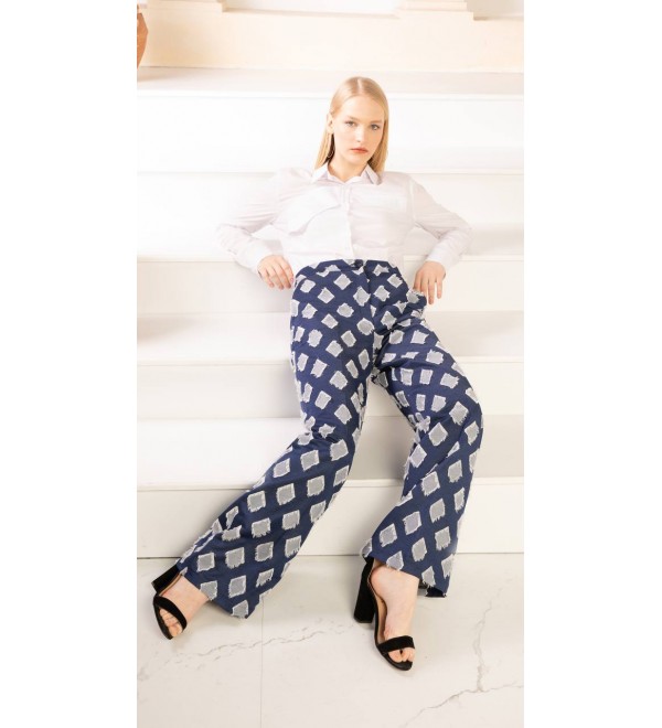 202636 PATTERNED TROUSERS