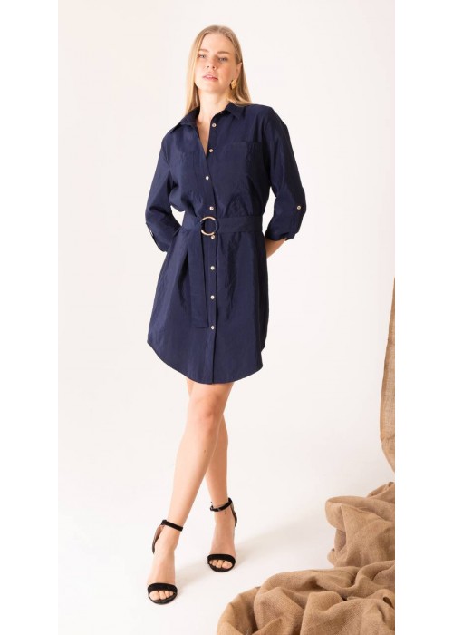 202646 NAVY BLAU KLEID