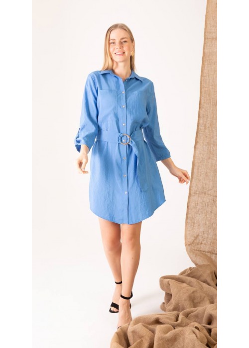 202648 BLAU KLEID