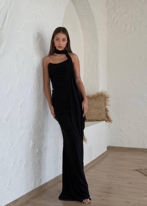 202678 SCHWARZ KLEID