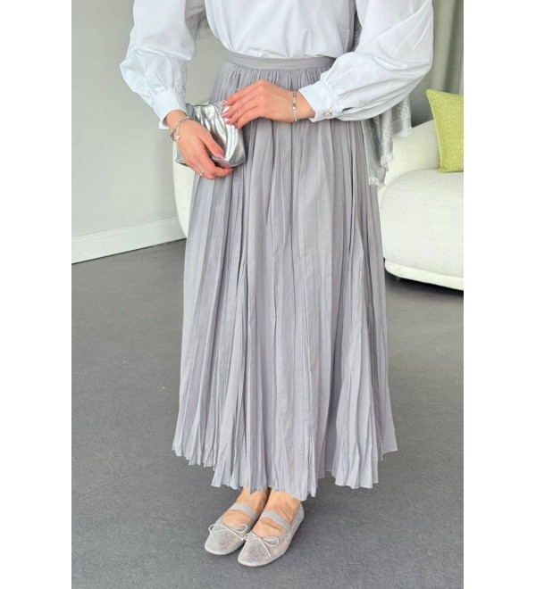 202711 GRİ TESETTÜR ETEK GRİ