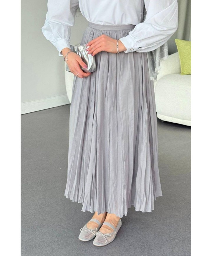 202711 GRİ TESETTÜR ETEK