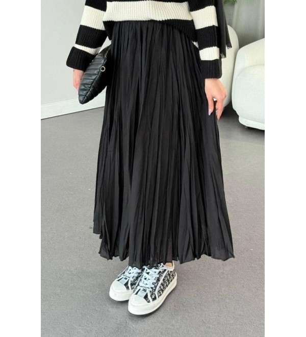 202712 SİYAH TESETTÜR ETEK SİYAH