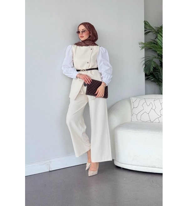 202718 BEYAZ TESETTÜR TAKIM BEYAZ