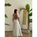 202784 WEISS KLEID Brodengewebe