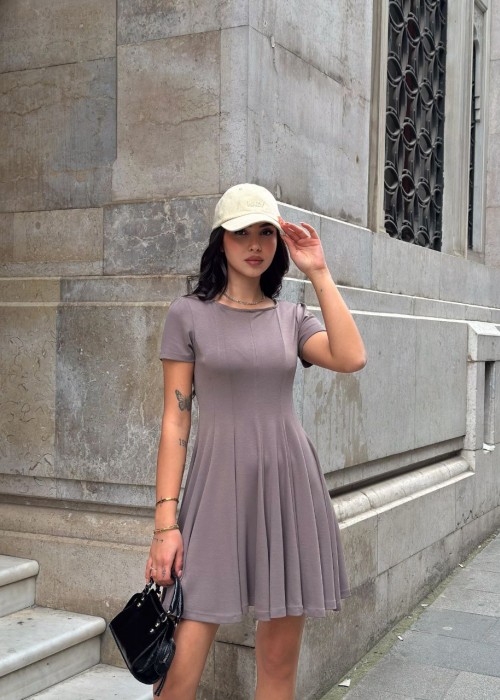 202824 NERZ KLEID Modal Stoff