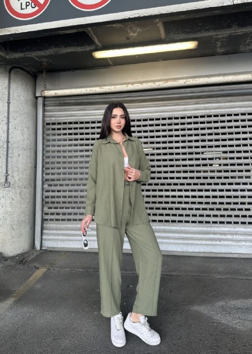 202838 KHAKI MANNSCHAFT LEINENSTOFF