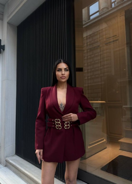 202928 BORDO KLEID