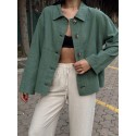202941 HAKİ GÖMLEK MODAL KUMAŞ