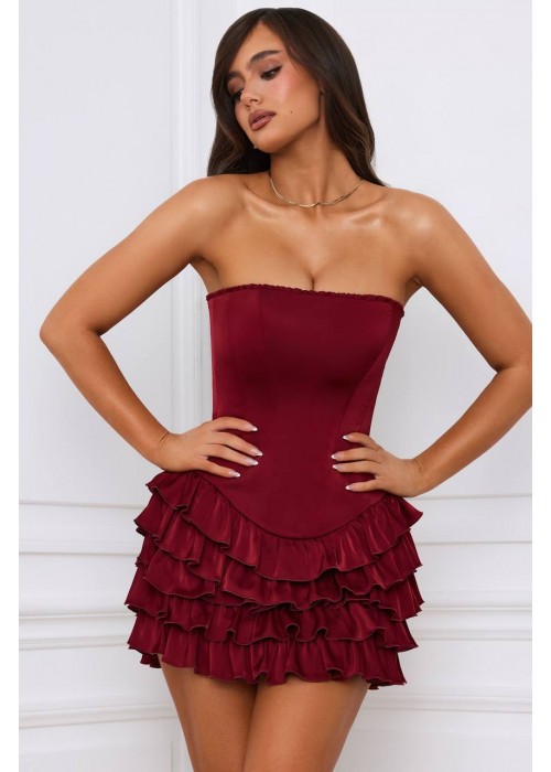 202996 BORDO KLEID