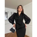 203000 SCHWARZ COCKRAİLKLEİD