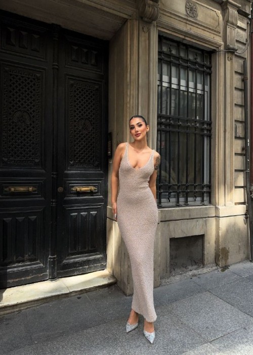 203074 SAHNE KLEID STRICKWAREN