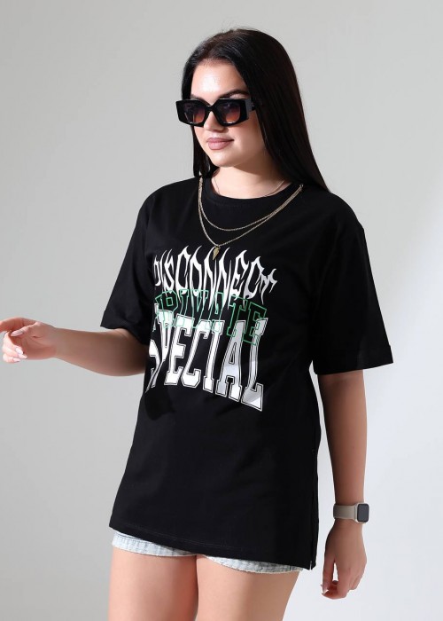 203243 SİYAH TSHIRT COTTON  KUMAŞ