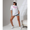 203255 WEISS T SHIRT Baumwollfabrik