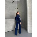 203463 NAVY BLAU MANNSCHAFT Modal Stoff