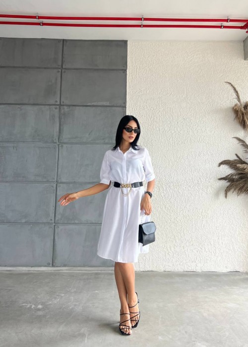 203625 WEISS KLEID Tericotone